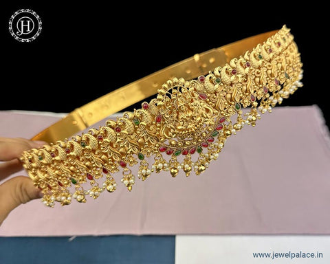 Exclusive Gold Plated Traditional Temple Hip Belt JH4884