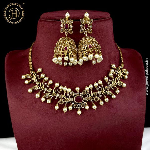 Exclusive Premium Quality AD Stone Necklace JH4907