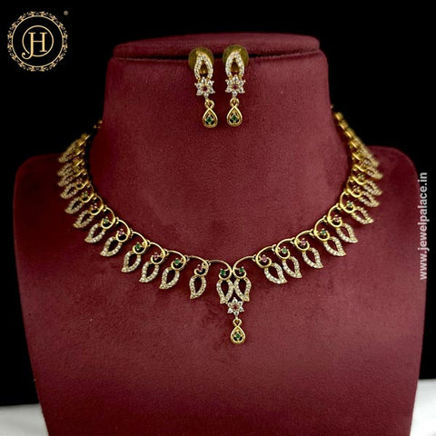 Exclusive Premium Quality AD Stone Necklace JH4911