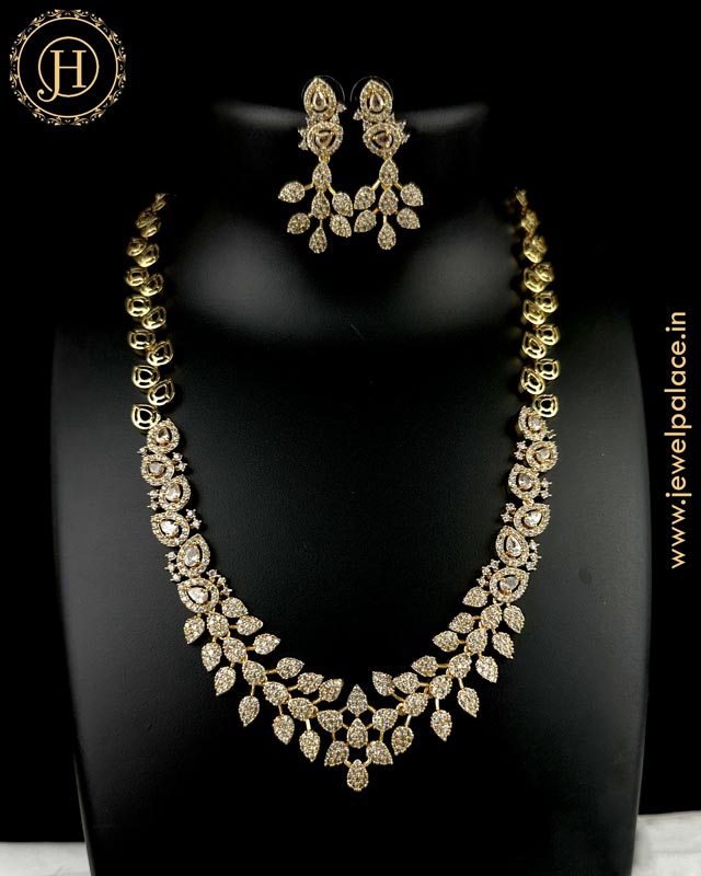 Beautiful Premium Quality AD Stone Necklace JH4925 – Jewel Palace