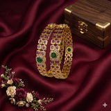 Exquisite Premium Quality Microplated Stone Bangles JH4942