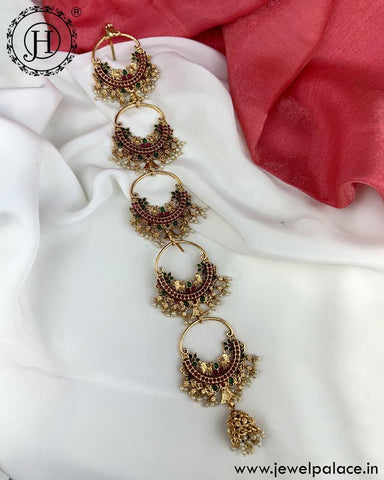 Traditional Choti Jadai Billai - Bridal Hair Accessories JH4974