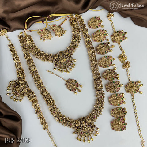 Beautiful Gold Plated Antique Bridal Jewellery Set JH5011