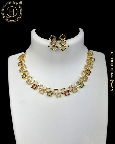 Beautiful Premium Quality AD Stone Necklace JH5034