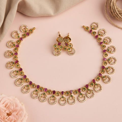 Beautiful Premium Quality Gold Plated Necklace JH5060