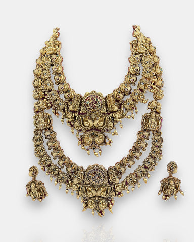 Elegant Gold Plated Antique Combo Jewellery Set JH5182
