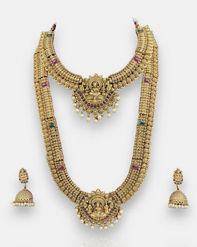 Elegant Gold Plated Antique Combo Jewellery Set JH5188