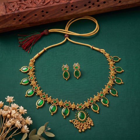 Trendy Antique Necklace Set JH5195