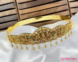 Beautiful Gold Plated Adjustable Temple Hip Belt Kamarband For Kids JH5252