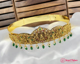 Beautiful Gold Plated Adjustable Temple Hip Belt Kamarband For Kids JH5252