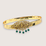 Beautiful Gold Plated Adjustable Temple Hip Belt Kamarband For Kids JH5255
