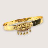 Beautiful Gold Plated Adjustable Temple Hip Belt Kamarband For Kids JH5257
