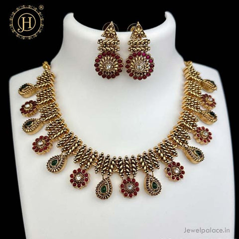 Refined Beautiful Gold Plated Traditional Necklace JH5263