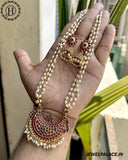 Exclusive Gold Plated Kemps Stone Pearls Long Haram JH5272