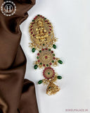 Exclusive Gold Plated Kemps Stone Pearls Traditional Jadai Billai JH5275