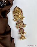 Exclusive Gold Plated Kemps Stone Pearls Traditional Jadai Billai JH5277