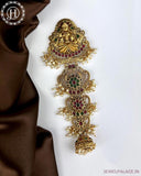 Exclusive Gold Plated Kemps Stone Pearls Traditional Jadai Billai JH5278