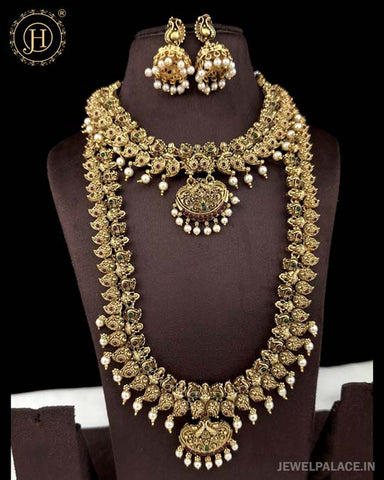 Elegant Gold Plated Antique Combo Jewellery Set JH5282
