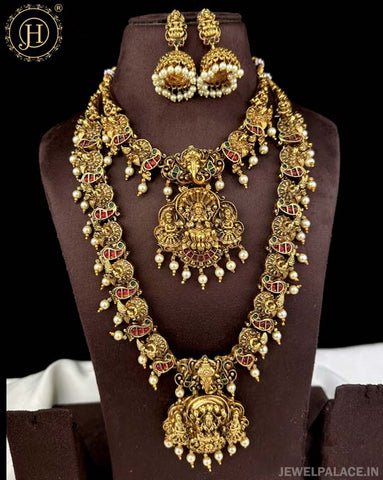 Elegant Gold Plated Antique Combo Jewellery Set JH5292