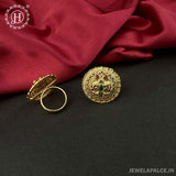 Traditional Gold Plated Adjustable Finger Ring JH5307
