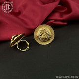 Traditional Gold Plated Adjustable Finger Ring JH5308