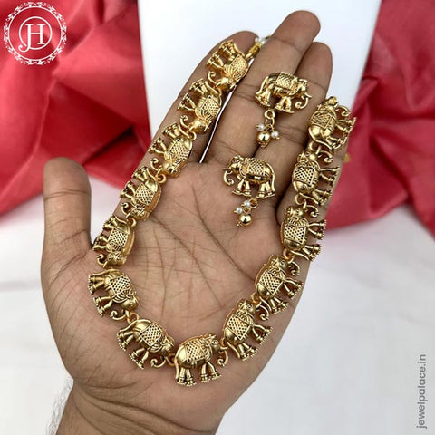 Beautiful Gold Plated Traditional Necklace JH5317