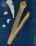 Exclusive Gold Plated Kemps Stone Pearls Traditional Jadai Billai JH5319