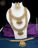Exclusive Gold Plated South Indian Traditional Semi Bridal Jewellery Set JH5399