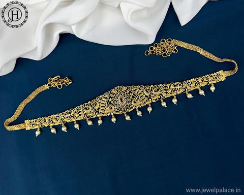 Beautiful Gold Plated AD Stone Premium Quality Hip Chain JH5410