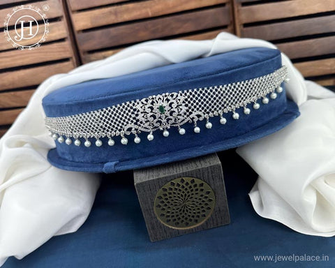 Beautiful Silver Plated AD Stone Premium Quality Hip Chain JH5415