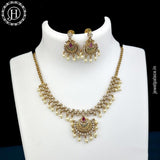 Exclusive Gold Plated AD Stone Premium Quality Necklace JH5427