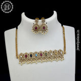 Exclusive Gold Plated Multicolor AD Stone Premium Quality Necklace JH5428