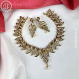 Stunning Gold Shine AD Stone Premium Necklace JH5432
