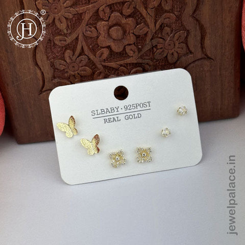 Imported Trendy Studs And Drop Earrings Set Of 3 Pairs JH5452