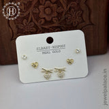 Imported Trendy Studs And Drop Earrings Set Of 3 Pairs JH5452