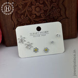 Imported Trendy Studs And Drop Earrings Set Of 3 Pairs JH5452