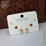 Imported Trendy Studs And Drop Earrings Set Of 3 Pairs JH5452
