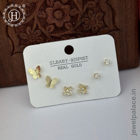 Imported Trendy Studs And Drop Earrings Set Of 3 Pairs JH5452
