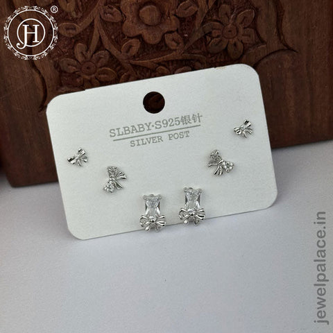 Imported Trendy Studs And Drop Earrings Set Of 3 Pairs JH5452