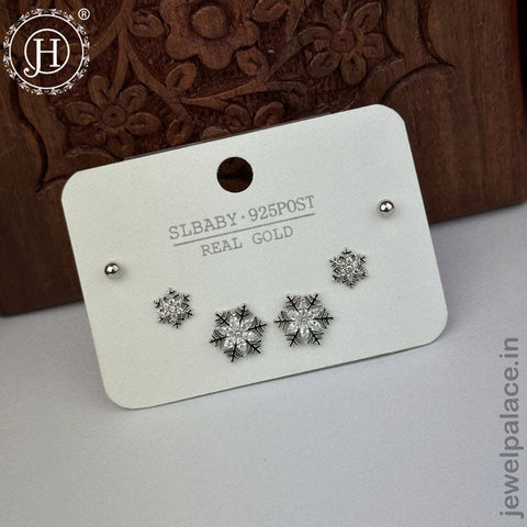 Imported Trendy Studs And Drop Earrings Set Of 3 Pairs JH5452