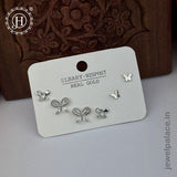 Imported Trendy Studs And Drop Earrings Set Of 3 Pairs JH5452