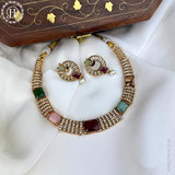 Exclusive Gold Finish Kemps Stone Pearls Necklace JH5534