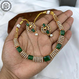 Exclusive Gold Finish Kemps Stone Pearls Necklace JH5534