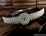 Beautiful Silver Plated With AD Stone Bridal Waist Hip Belt Kamarband JH5543