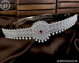 Beautiful Silver Plated With AD Stone Bridal Waist Hip Belt Kamarband JH5543
