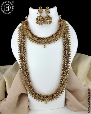 Exclusive Gold Plated Kemps Stone Combo Jewellery Set JH5593