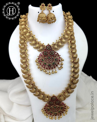 Exclusive Gold Plated Kemps Stone Combo Jewellery Set JH5596
