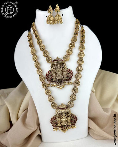 Traditional Gold Plated Kemps Stone Combo Jewellery Set JH5597