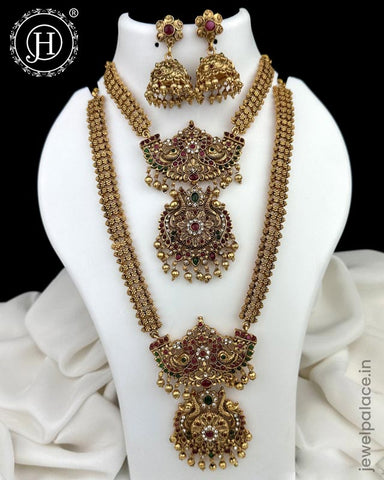 Exclusive Gold Plated Kemps Stone Combo Jewellery Set JH5598