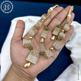 Elegant Gold Finish kemps Stone Temple Necklace JH5614